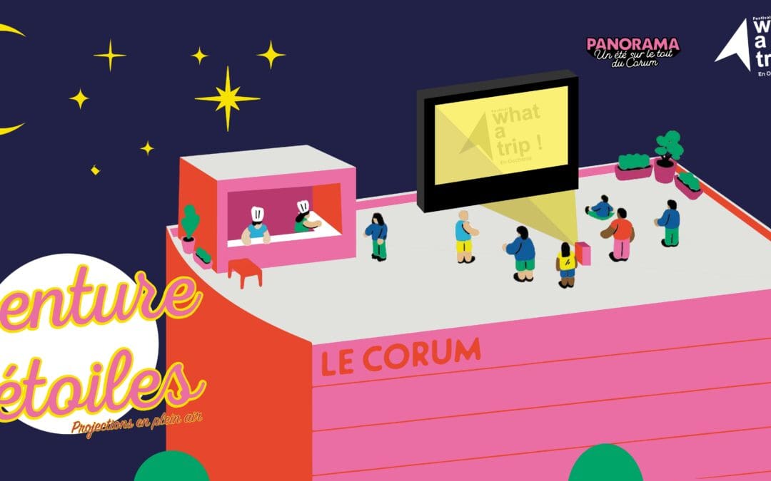 Rendez-vous pour une projection sur le toit du Corum à Montpellier !